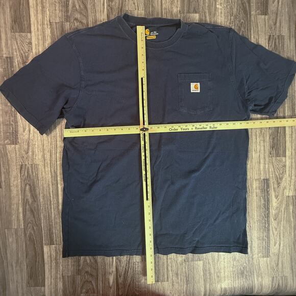 Carhartt 2XL Tall Pocket Tee Men’s Work Shirt Big & Tall Dark Gray Pocket Shirt - Picture 2 of 5